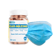 Disposable 3-ply Face Masks (50 Pack) & Ear-Mazing Earplugs (50 Pair)